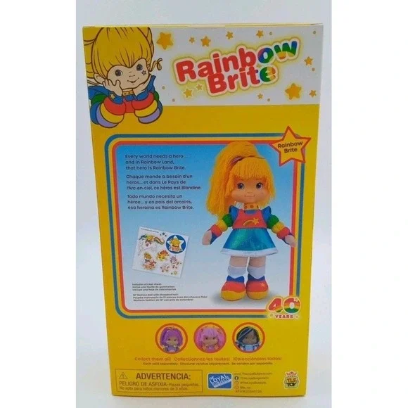 NEW RAINBOW BRITE 12" Plush Doll 40th Anniversary TLS Toys Loyal Subjects 2024 - Picture 2 of 2